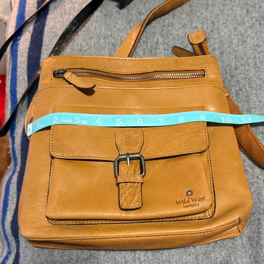 Wild West Leather Tan Crossbody Bag